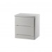 MSW 2-Drawer Dresser Nightstand Ease SK Pattern (White)